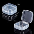 24Pcs Small Clear Plastic Beads Storage Containers Box with Hinged Lid for Storage of Small Items Crafts Hardware. 