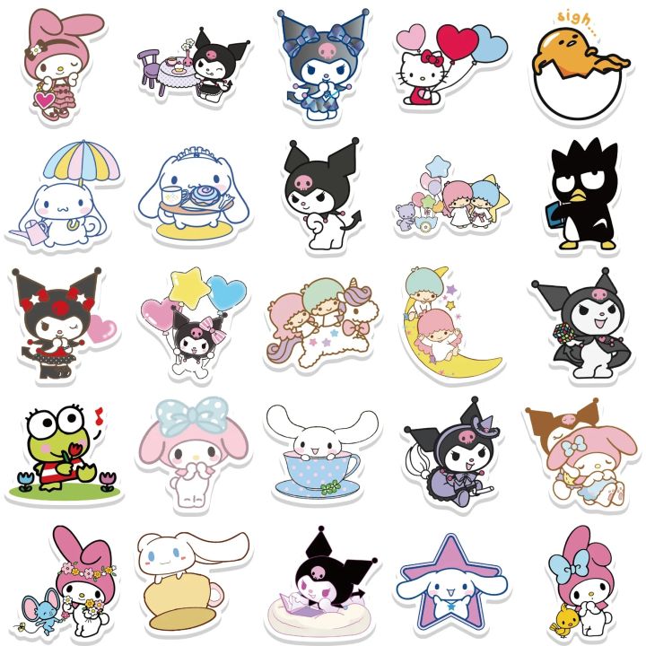 50pcs%20Sanrio%20Stickers%20Cute%20Cinnamoroll%20Kuromi%20My%20Melody%20Sticker%20For%20Laptop%20Girls%20Sanrio%20My%20Melody%20Anime%20Stickers%20Kids%20Toys%20-%20Image%205