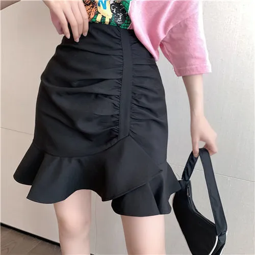Fashion%20Suit%20Women's%20Spring%20and%20Summer%20New%20Korean%20StyleinsShort%20SleeveTShirt%20Top%20Slimming%20Sheath%20Skirt%20Internet%20Hot%20Two-Piece%20Suit%20-%20Image%203