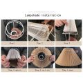 Pleats Lampshade Table Lamp Standing Lamps Japanese Style Pleated Lampshade Creative Desk Lamp Shade Bedroom Lamps. 