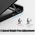 COOLCOLD A9 Gaming RGB Laptop Game Cooler 2 USB Ports 6 Fan Gaming Led Light Notebook Cooler for 13-18 Inch Stand for Laptop Macbook. 
