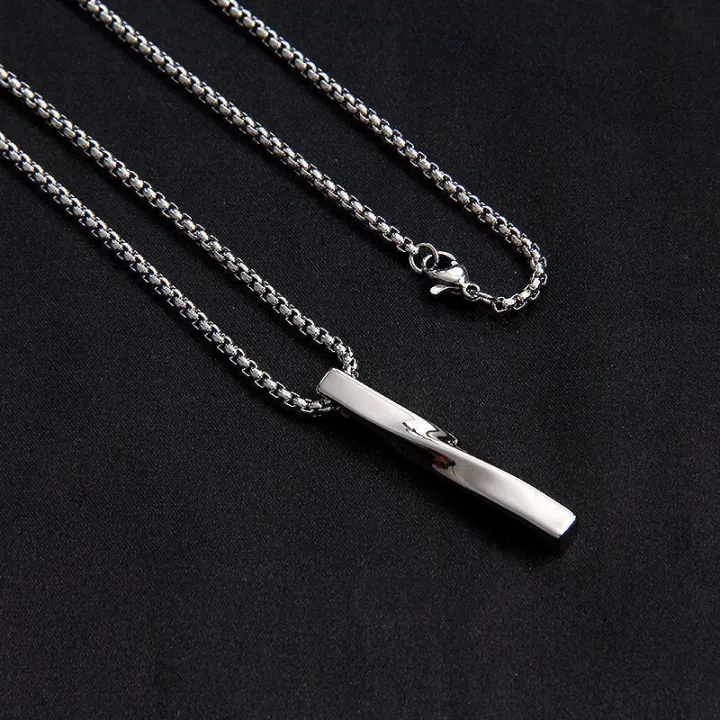 Personality%20Men%20Spiral%20Rectangle%20Necklace%20Minimalist%20Simple%20Ins%20Men's%20Pendant%20Jewelry%20-%20Image%204