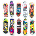 1pc Fingerboard Mini Creative Fingertips Skateboard Plastic Finger Skate Scooter. 