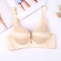 Extra Thick Bra Extra Thick6cmPush up One-Piece Seamless Small Size Thickened Underwear for Women. 