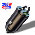 100W Mini Car Charger Double USB Lighter Fast Charging WARP Flash Charging USB TypeC Car Phone Charger Auto Interior Accessories. 