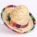 Straw Woven Sun Hat Cap Mexican Pet Supplies Cute Costume for Cute Mini Puppy. 