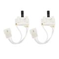 2PCS for 3406107 Dryer Door Switch Assembly Replacement Part. 