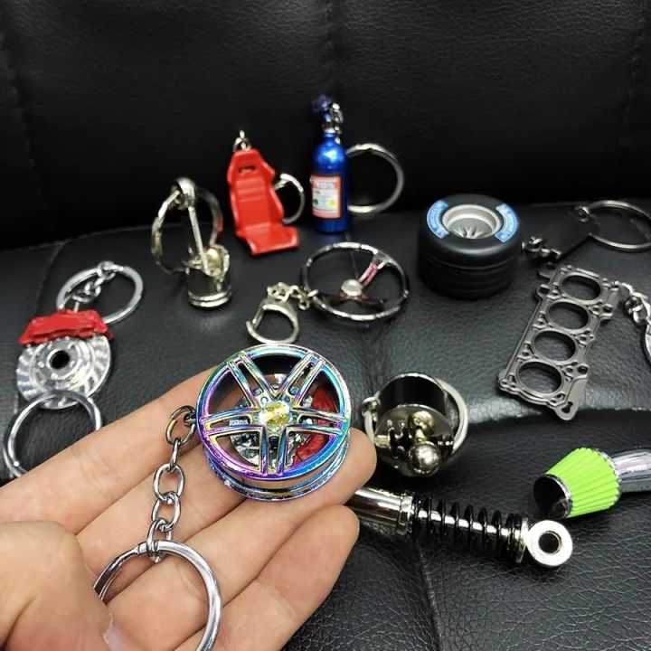 【hot】 Tuning Keychain Car Modification Cylinder Head Engine Gasket ...