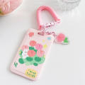 Plastics Key chain clip Convenient Small ferrule Elastic rope clip for Students Office workers School Bus commute Meal card protection. 