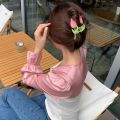 Korean Sweet Colorful Tulip Flower Hairpins / Fashion Cute Large Hair Clip Hair Decorate / Women Elegant Hair Claw Hair Accessories. 