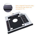 Firewings Aluminum 2nd HDD Caddy 9.0mm / 9.5mm / 12.7mm SATA 3.0 DVD Adapter Hard Drive SSD Enclosure CD-ROM Case. 