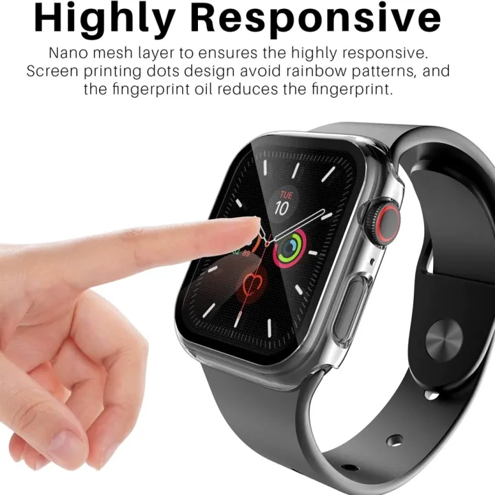 45mm%20Glass%20+%20Cover%20For%20Apple%20Watch%20case%207/8%20iWatch%20bumper%20Tempered%20Glass%20Screen%20Protector%20for%20apple%20watch%20-%20Image%207