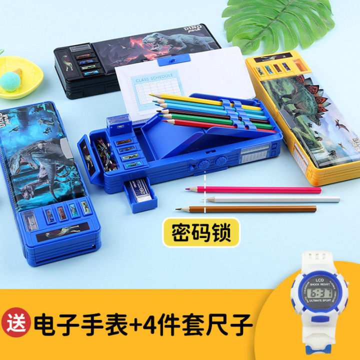 Transformable%20Mecha%20Stationery%20Box%20Boys%20Password%20Lock%20Multifunctional%20Button%20Pencil%20Box%20Girls%20Primary%20School%20Students%20Double-Sided%20Large%20Capacity%20-%20Image%207