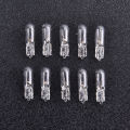10Pcs 12V 1.2W T5 Glass Light Bulb Dashboard Instrument Panel Brake Light Bulbs. 
