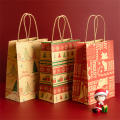 Christmas-themed Gift Bags Kraft Paper Bags Xmas Decoration Candy Gift Bags Christmas Gift Bags Apple Packaging. 