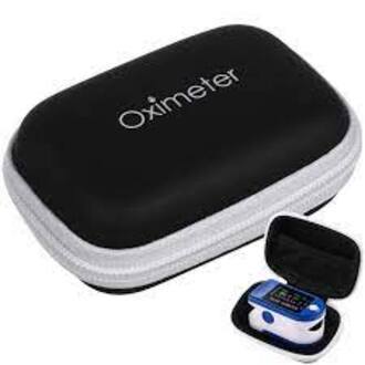 Portable Oximeter Storage Bag Protection Box with Finger Oximeter