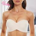 Muses Mall Strapless Bra Comfortable Strapless Push-up Bra with Detachable Straps Perfect for Off-shoulder Tops Dresses Soft Breathable Padded Available in Solid Colors Ideal for Southeast Asian Women Supportive. 