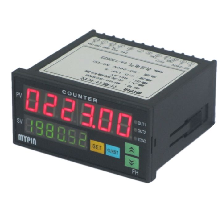 Counter Length Batch Meter 1 Preset Relay Output Count Meter Practical Length Meter 90-260V AC/DC the Hours Machine