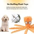 Dog Toys 8 Legs Octopus Soft Stuffed Toy Outdoor Play Interactive Squeaky Dog Toy Squeaky Anti-Stress Paper Chew Teeth. 