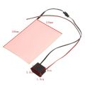 105mmx148mm 12V A6 EL Panel Light Electroluminescent Light Paper Neon Sheet W/ Actuator-Red. 