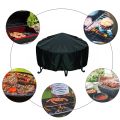 Duty Grill Rain Protective Outdoor Barbecue Cover Round Weather Resistant Cover Rainproof Dustproof UV Protector Outdoor. 