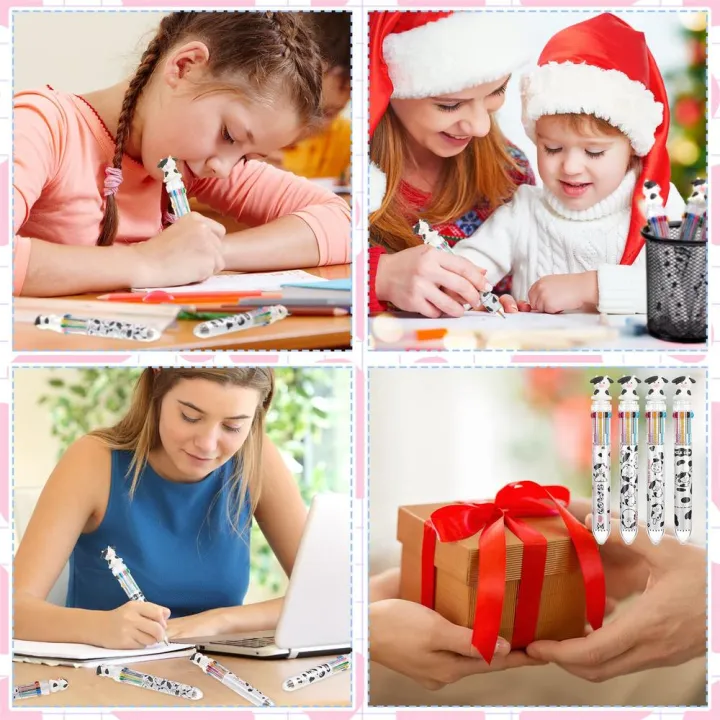 Ballpoint%20Pen%200.5%20mm%20Retractable%20Multi%20Color%20Pen%20Cow%20Desk%20Accessories%20Cow%20Printed%20Ballpoint%20Pens%20with%2010%20Colors%20for%20Office%20-%20Image%204