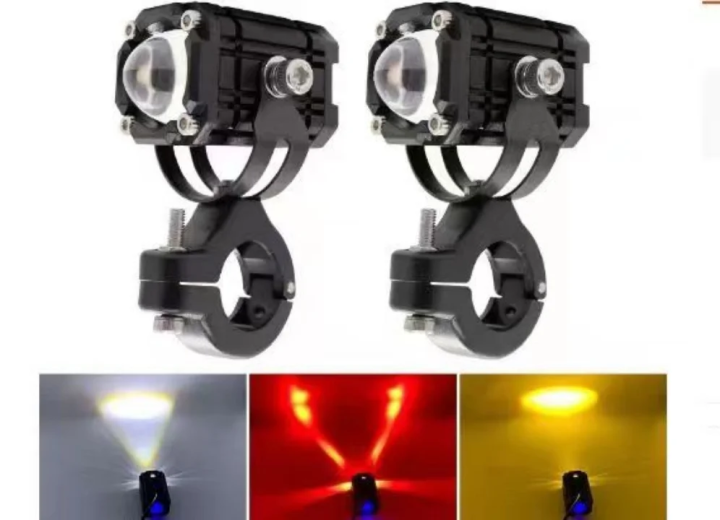 Eye Rider Led Motorcycle LED with Red Devil's Eye Design 6000k/3000k White Super ...
