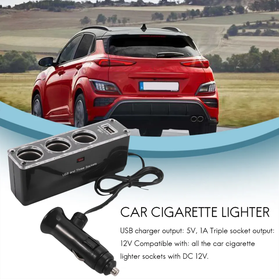 Car 12V Multi Socket,USB Adapter - Plug Phone Power Adapter, 4 Way