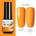 LILYCUTE Nail Gel Polish Summer Neon Colorful Glitter For Manicure Semi Permanent Soak Off Gel UV LED. 