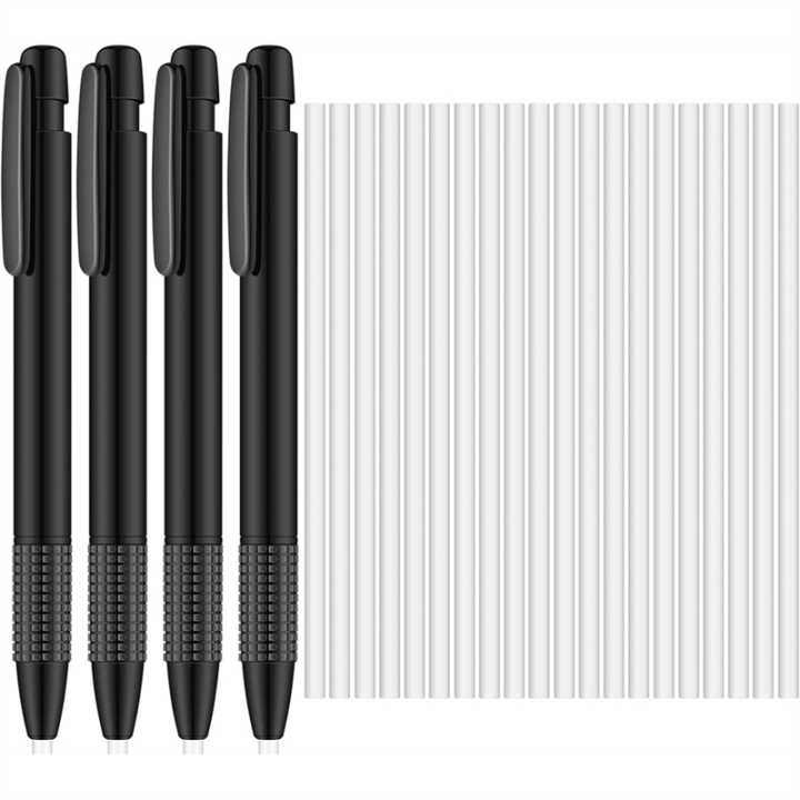 Retractable Eraser and Refill Mechanical 3.8mm Pen Style Art Eraser for Artists Drawing, Students Teachers B