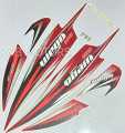 Tvs Wego Red Bike Red Sticker Full Set. 