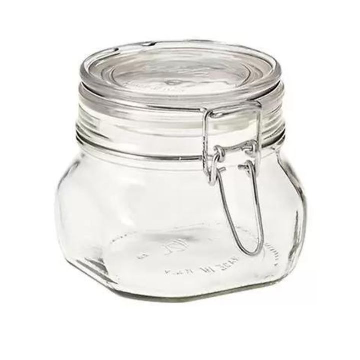 Airtight%20Clear%20Glass%20Jars%20%20Stylish%20Transparent%20Storage%20Canister%20Containers%20with%20Clip%20Lid%20500ml%20-%20Image%202