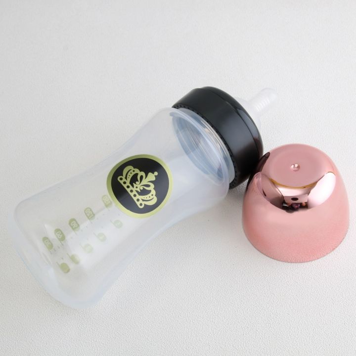 240ml%20Rose%20Gold%20Baby%20Bottle%20And%20Pacifier%20Set%20With%20Chain%20Clip%2026%20Letters%20Bling%20Pacifier%20Kit%20BPA%20Free%20-%20Image%202