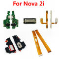 Nova 2i Loud Speaker Buzzer Charging port Board Power Volume Flex Replacement For Huawei Nova 2i Main Motherboard Flex cable. 