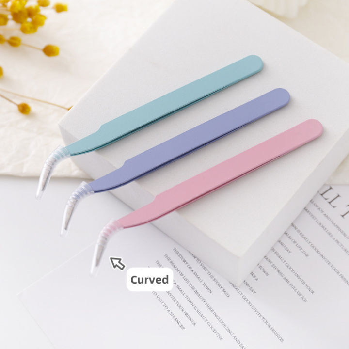 Panda%20Online%20Macaron%20Color%20Stainless%20Steel%20Curved%20Tweezers%20Tape%20Stickers%20Scrapbooking%20DIY%20Tools%20Accessories%20-%20Image%204