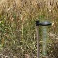 Rain Gauge 1 Piece Plastic Rain Gauge with Stand Rainfall Measuring 35mm. 