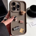 HOT Cute 3D Bear Coffee Cartoon Silicone Case For iPhone 15 12 11 13 14 Pro Max 16 Pro 7 8 Plus X XS XR 15pro Cases Soft Matte Cover. 