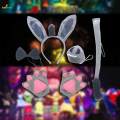 Halloween Party Costumes Cartoon Girls Animal Costume Bunny Headband Novelty 4pcs with Gloves. 
