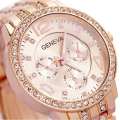 GENEVA Luxury Ladies Women Fashion Watches Wristwatch Stainless Steel. 
