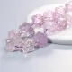 Four Leaf Shape Natural Mineral Stone Cube Beads Amethysts Citrines Square Bead For Jewelry Making Necklace Bracelet Accessories. 