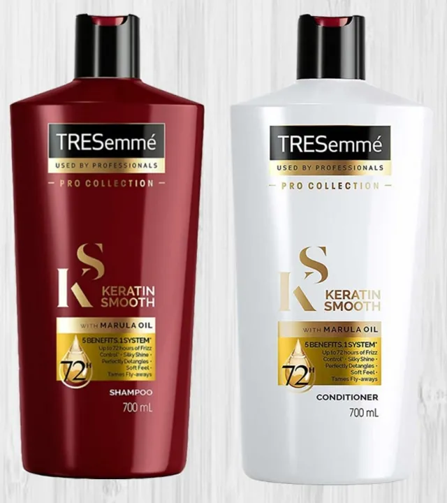 TRESemme%20%C2%AE%20KERATIN%20Smooth%20Shampoo%20(UK)%20&%20Conditioner%20(UAE)%20700ML%20+700ML%20with%20Marula%20Oil%20for%20Soft%20and%20Shiny%20Hair%20(Tks7)%20-%20Image%209