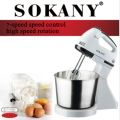 Sokany Stand Mixer with Bowl SK-6620  (Egg Beater). 
