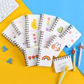80 Sheets Cute Cartoon Portable Coil Notebook Loose-leaf Girl Small Pocket Diaries Notepad School Stationery Supplies. 