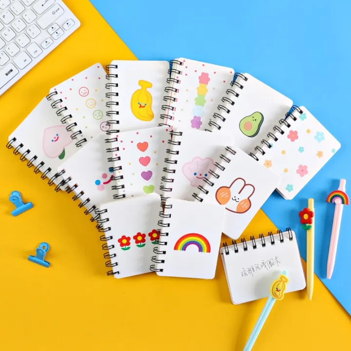 80%20Sheets%20Cute%20Cartoon%20Portable%20Coil%20Notebook%20Loose-leaf%20Girl%20Small%20Pocket%20Diaries%20Notepad%20School%20Stationery%20Supplies%20-%20Image%202