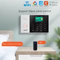 PGST PG 105 TUYA Security Alarm System WiFi Gsm RFID Home Burglar Security Alarm Home Kit Wired And Wireless Smart Life APP Control. 