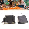 Foldable Sleep Bed Adjustable Backrest 3 Folds Portable Bed High Strength Support with Pillow for Outdoor Activities. 