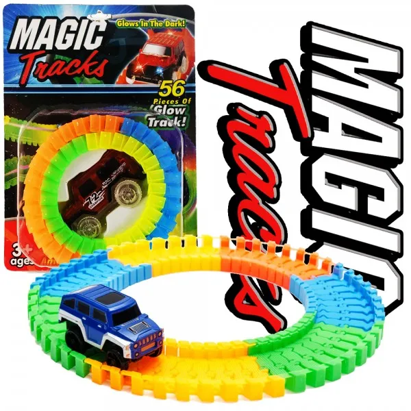 Magic%20Track%20truck%20city%20fun%20track%20For%20Kids%20Racing%20Cart%20and%20Track%20Variety%20Tracker%20toy%2056%20Pieces,%2085%20cm%20-%20Image%202