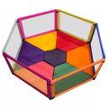 Baby Play Pen with Mattress 6 Panel Play pen Free 25 Balls Sturdy Frame 6 Panels 24" (H) x 36" (L). 