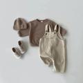 Autumn Winter Toddler Baby Boys Girls Solid Corduroy Suspander Romper Kids Playsuit Jumpsuit Clothes. 