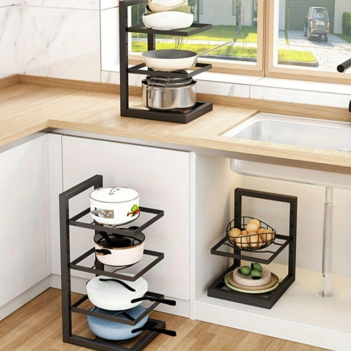 1pc%20Kitchen%20Pot%20Storage%20Storage%20Rack,Kitchen%20Stainless%20Steel%20Pot%20Storage,Multi-Layer%20Household%20Cabinet%20Rack,%20Kitchen%20Supplies%20-%20Image%202